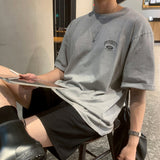 LMN ユニバーシティピグメントウォッシングオーバーサイズフィット半袖Tシャツ (8 colors)