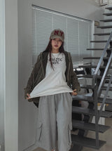 オーセンティックセミクロップド半袖Tシャツ