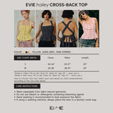 EVIE hailey CROSS-BACK TOP YELLOW