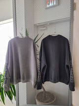 VENTIQUE ピグメントホーリースウェットシャツ 2colors