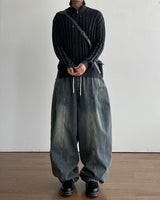 Ridge Curved Denim Pants