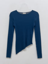 Ruby Unbalanced Ribbed T-shirt