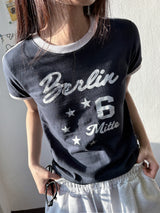 Hip Character Tattoo Lettering Bermuda Shorts 3color