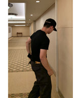 Ribbed Muscle Henley Neck
