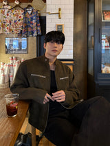 Owen knitwear suede jacket