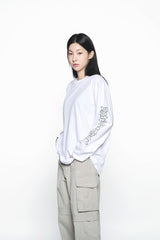 25SS ダメージウォッシュドワイドカーゴパンツ アイボリー