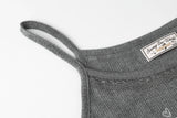 Be messy tank top - charcoal 