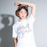 TWINKLING CAT SHORT SLEEVE (WHITE)
