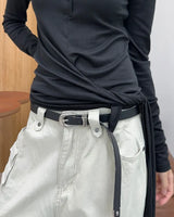 Luen Wrap Henley Neck Long Sleeve