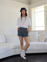 STRIPE JERSEY SHORTS (BLUE)