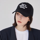 TMV Lettering Ball Cap / Twill Black
