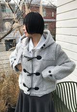 (WOOL) ブークレダッフルショートコート