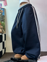 TRACK WIDE TAPING BALLOON LONG PANTS 💙🖤🤍3COLOR