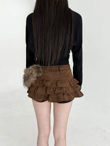 1546. Argyle check top bolero set (2color)
