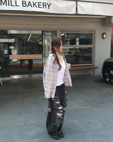 OOTJ デニムワイドダメージパンツ