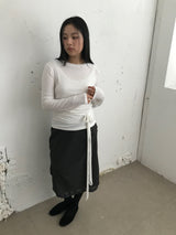 Amud Pintuck Midi Skirt (2color)