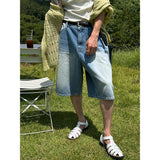 [S/S] ブルーウォッシングバミューダパンツ