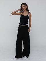 Layered Halter Top_Black