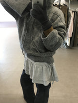 ウェズリースノーフーデッドニット (3color)