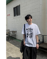 Weaver Printing Oversized Half Sleeve Tee