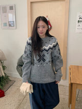 Belhi Hairy Nordic Over Round Knit
