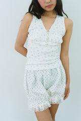 MOGU DOT LACE SHORTS 