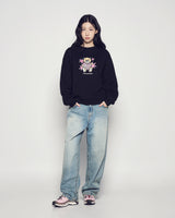 25FW WOMAN AC ベアハートスウェットシャツ ブラック