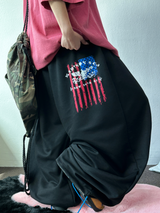 5000 ソルドアウト🤍🤎 (HIP PRINT AMERICAN FLAG VER) 🤍🤎 ツープレートバルーンパンツ🩶🖤🤍🤎 - 4 カラーズ
