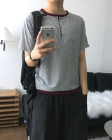 Clo Layered Buckle Short Sleeve T
