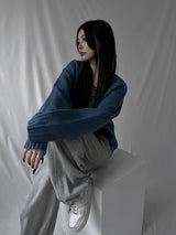 basic V-neck knit (2color)