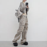 (Unisex) バイソンカーゴワイドデニム