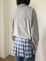 Low Check Pleated Dress (2color)