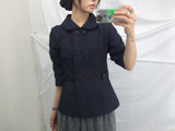 Semi-A-Line Double Button Jacket