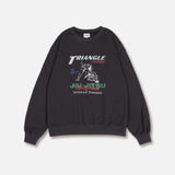 トライアングルチョークスウェットシャツ_チャコール