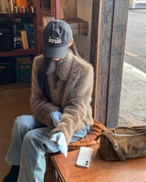 Trin collar fur jacket