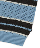 MESH STRIPE KNIT