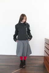 unbal collar wool jacket(2colors)
