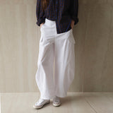 Cargo Cutline Pants_White
