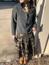 HENLEY ANORAK SWEATER (5C)
