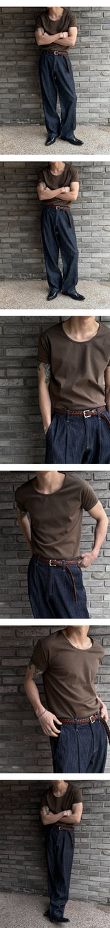 [S/S] Linen half banding pants(2color)