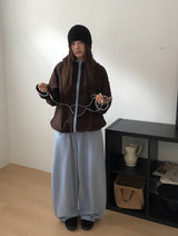 Dekan Fleece Back Pocket Banding Wide Pants