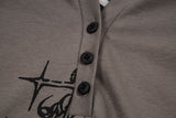 ダリア Vネック グラフィック Tシャツ