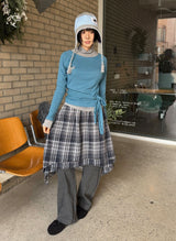 OVERLAP CHECK SKIRT