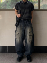 Nueva Cargo Balloon Denim Pants