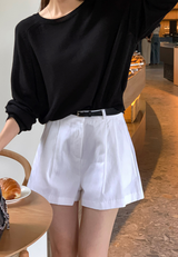 オンAラインツーピンタック 3/4 ショーツ / 4 Colors
