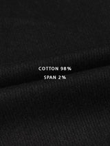 セミフレア コットンパンツ(Black)