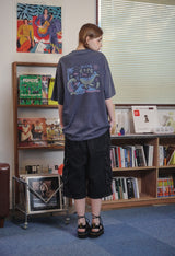 ブルーウェーブピグメント半袖Tシャツ
