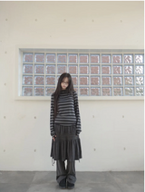 bold shirring skirt