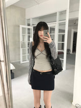 Vine Low-rise Mini Skirt (4 colors)