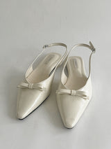 chewing ribbon flat shoes